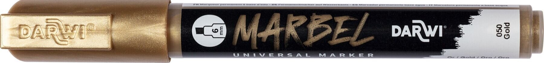 Pennarell Darwi Marbel Pennarello 6 mm Gold N°050 1 pz