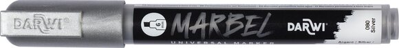 Huopakynä Darwi Marbel Merkkikynä 6 mm Silver N°080 1 kpl - 1