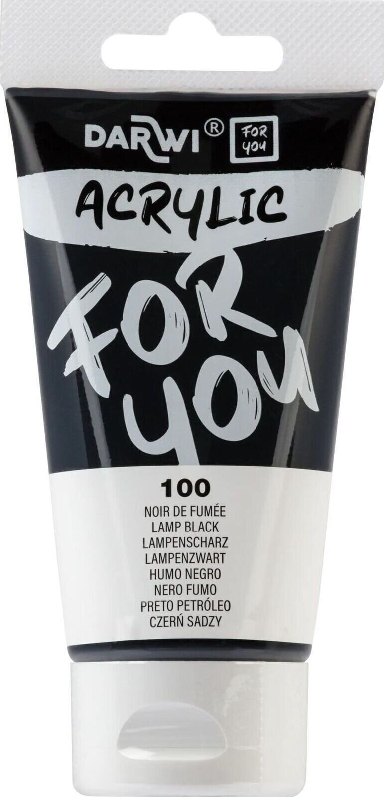 Peinture acrylique Darwi DFY Peinture acrylique Smoke Black 75 ml 1 pc