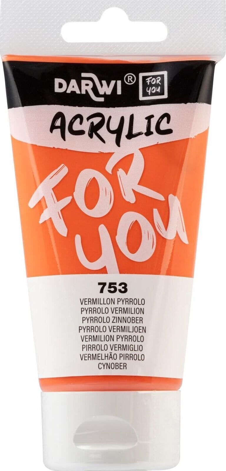 Darwi DFY Akrylová barva Vermilion Pyrrolo 75 ml 1 ks