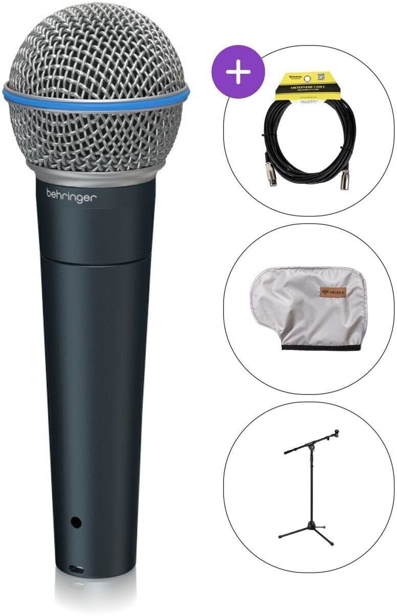 Dynamisches Gesangmikrofon Behringer BA 85A SET Dynamisches Gesangmikrofon