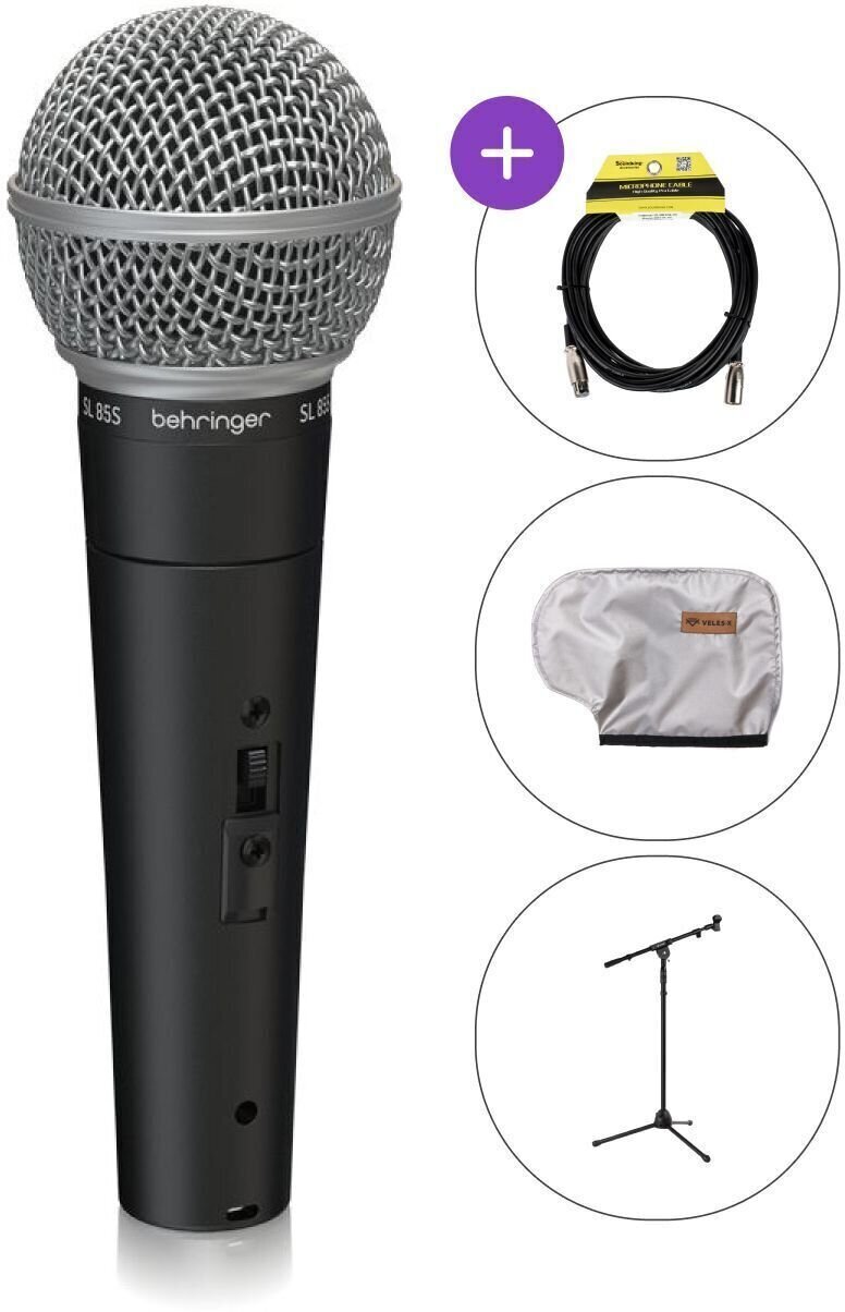 Dynamisches Gesangmikrofon Behringer SL-85S SET Dynamisches Gesangmikrofon