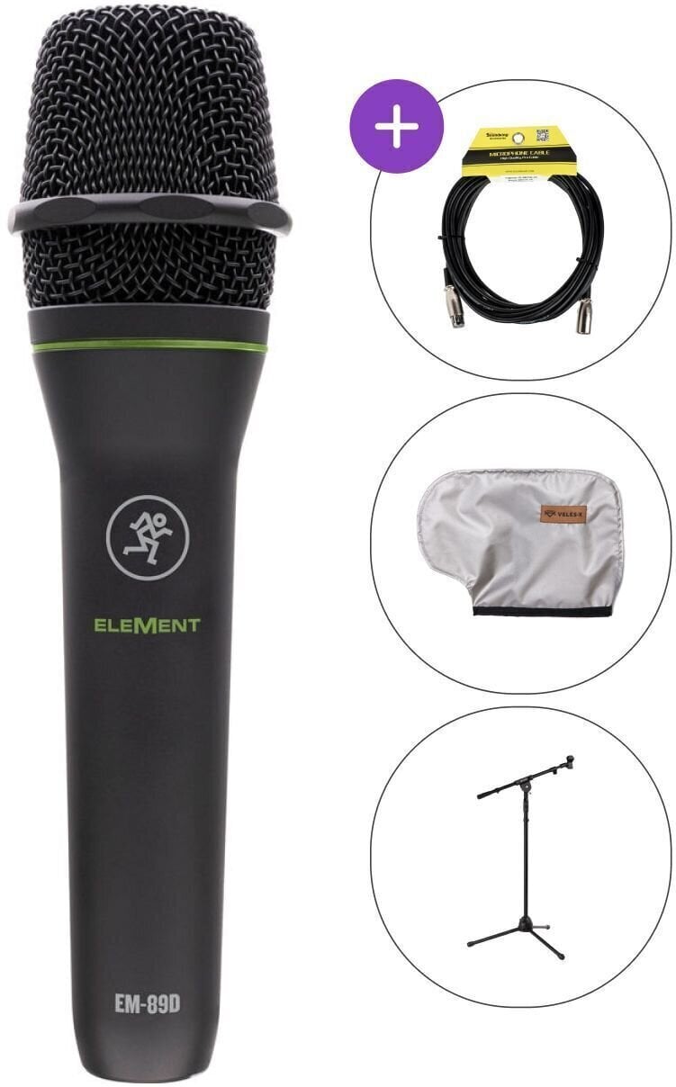 Dynamisches Gesangmikrofon Mackie EM-89D SET Dynamisches Gesangmikrofon