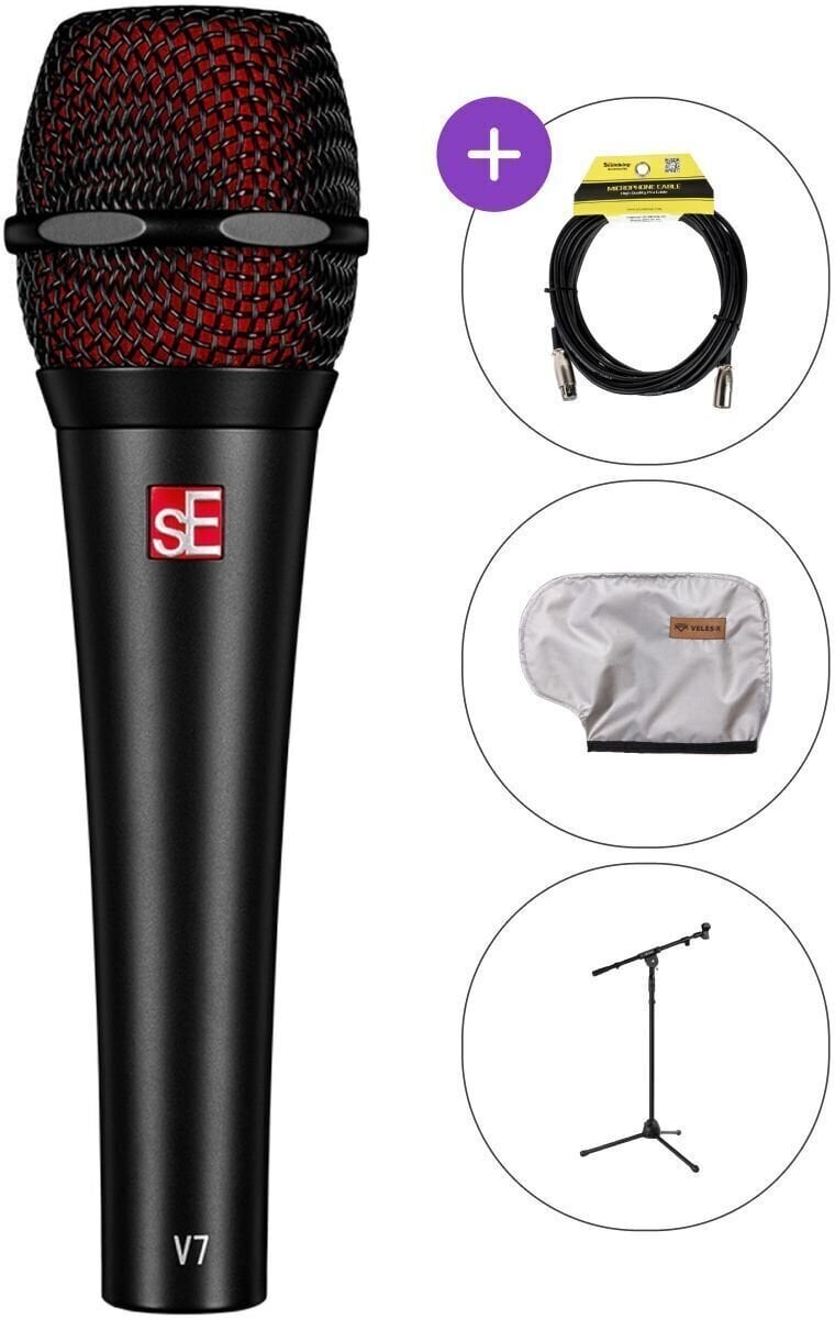 Dynamisches Gesangmikrofon sE Electronics V7 SET Dynamisches Gesangmikrofon