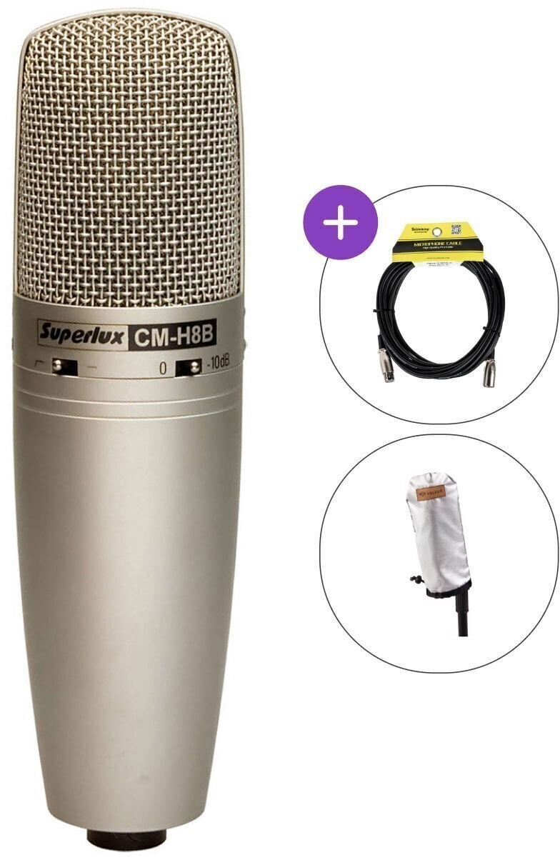 Kondenzatorski studijski mikrofon Superlux CMH8B SET Kondenzatorski studijski mikrofon