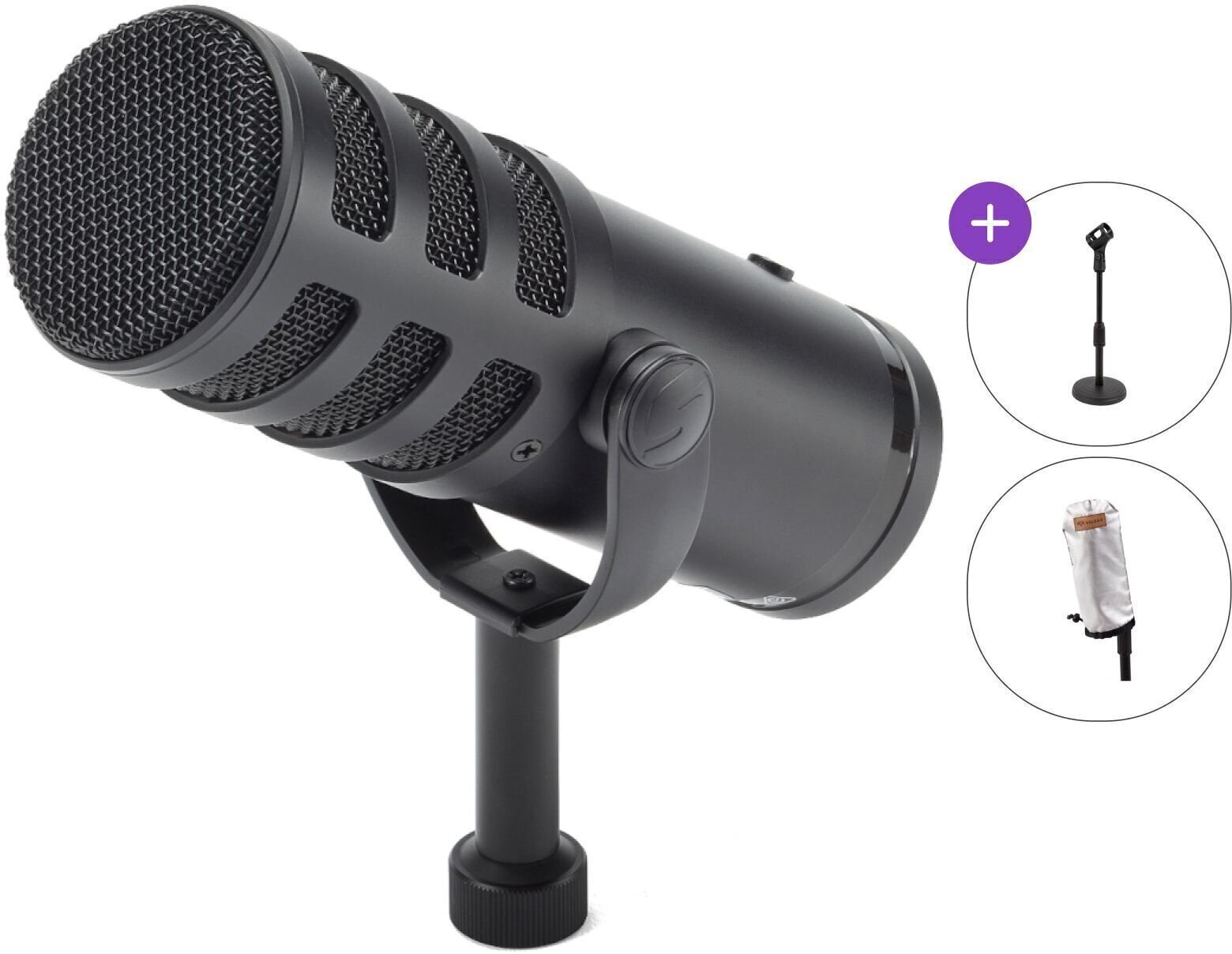 USB-s mikrofon Samson Q9U SET USB-s mikrofon