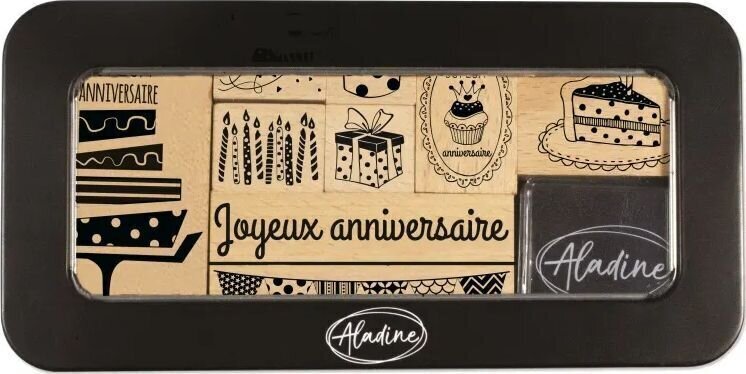 Štampiljka Aladine 03491 Komplet Žigov 9 Kosov-Rojstni Dan