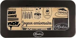 Ștampila pentru copii Aladine 03491 Set De Timbre 9 Bucăți-Ziua De Naștere