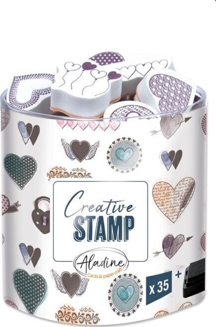 Печат Aladine 03720 Комплект за уплътняване 35 бр.-Сърца