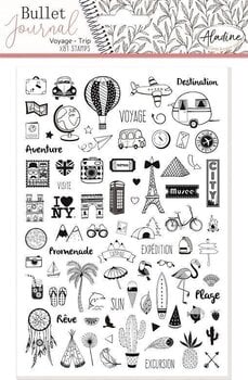 Печат Aladine Stampo Комплект за уплътняване 81 бр.-Пътуване - 1