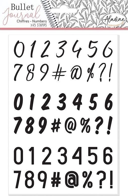 Печат Aladine Stampo Комплект за уплътняване 45 бр.-Числа