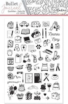 Печат Aladine Stampo Комплект за уплътняване 59 бр.-Моят ден - 1