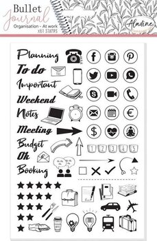 Печат Aladine Stampo Комплект за уплътняване 61 бр.-Моят работен ден - 1