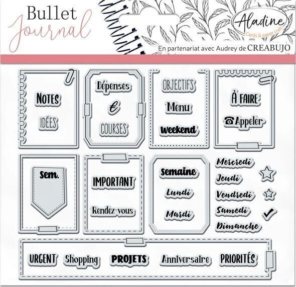 Печат Aladine 03959 Рамки Организация на седмицата