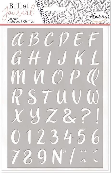 Šablona Aladine 03966 Predložak 19 x 13 cm Abeceda