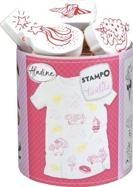 Francobollo per bambini Aladine Stampo Set di sigillatura 14-Unicorni magici