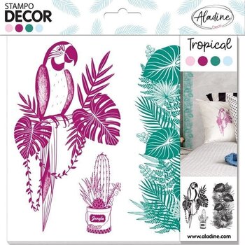 Печат Aladine Stampo Комплект за уплътняване 3 бр.-Тропически - 1