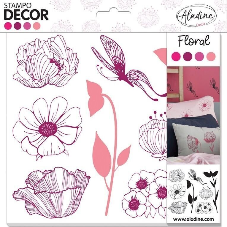 Печат Aladine Stampo Комплект за уплътняване 8 бр.-Букет