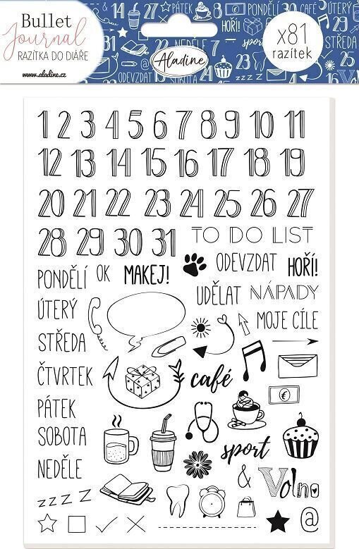 Pečat Aladine Stampo Planner Сет Печата Дневник 81 Ком