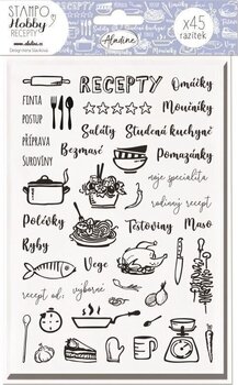 Печат Aladine Stampo Hobby Комплект за уплътняване 45 бр.-Моите рецепти - 1