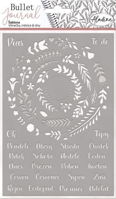 Šablona Aladine 55414 Predloga 19 x 13 cm Venci, Meseci In Dnevi