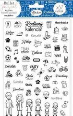 Ștampila pentru copii Aladine Stampo Set de sigilare 67 Bucăți-Calendarul Familiei