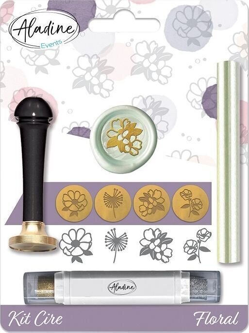 Ștampila pentru copii Aladine 71126 Set De Timbre Flowers