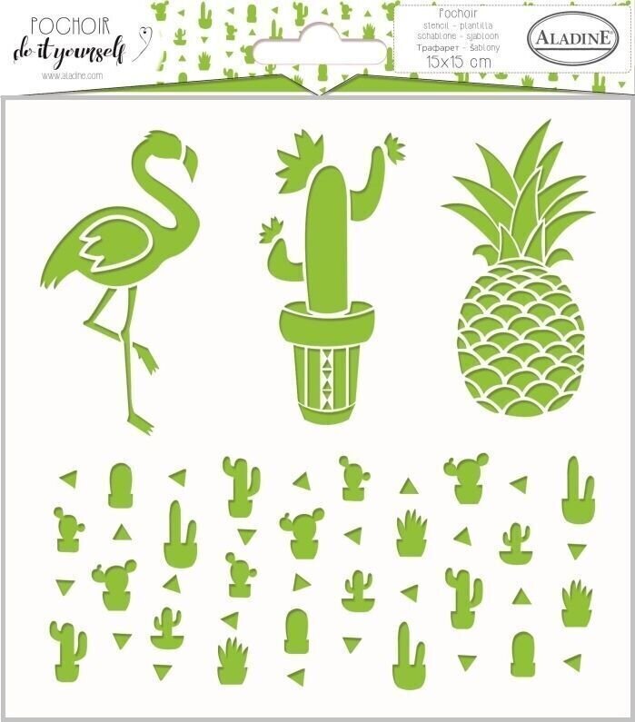 Šablon Aladine Deco Шаблон 15 x 15 cm Кактус