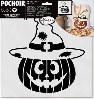 Šablona Aladine Deco Šablona 28 x 28 cm Dýně s kloboukem - 1