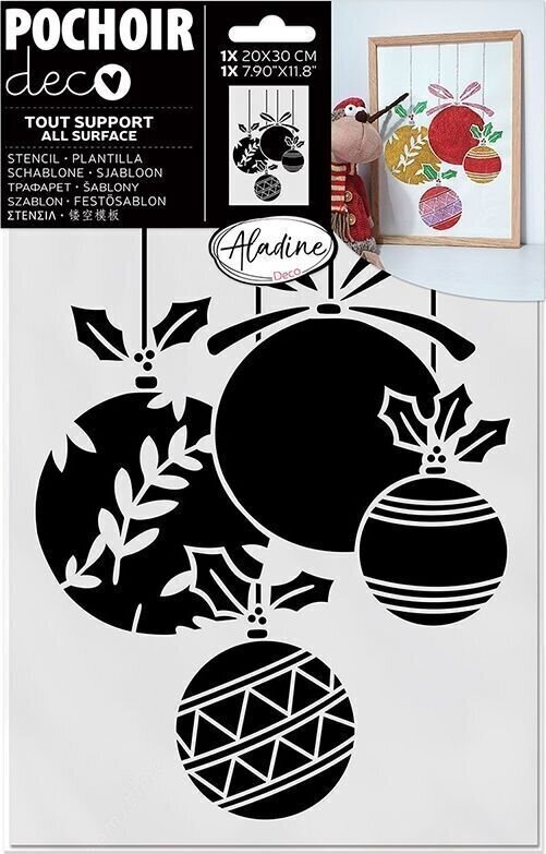 Šablona Aladine Deco Predloga 20 x 30 cm Božični Okraski