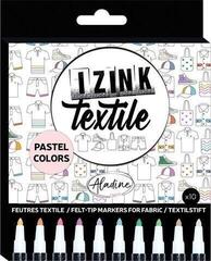 Flomasteris Aladine Izink Textile 10 pcs Pastel Colors