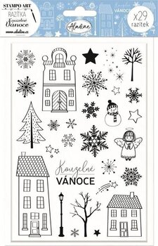 Ștampila pentru copii Aladine Stampo Art Set de sigilare 29 Bucăți-Case Magice - 1