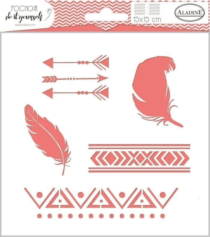 Šablon Aladine Deco Шаблон 15 x 15 cm Етно