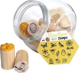 Печат Aladine Stampo Bocal Комплект за уплътняване 14 бр.-Птици, букети