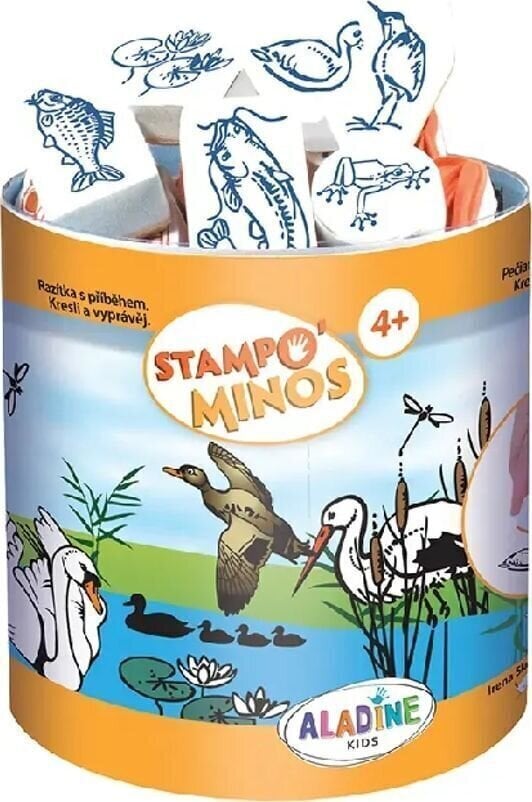 Ștampila pentru copii Aladine Stampo Minos Set de sigilare 36 Bucăți-Lângă Apă