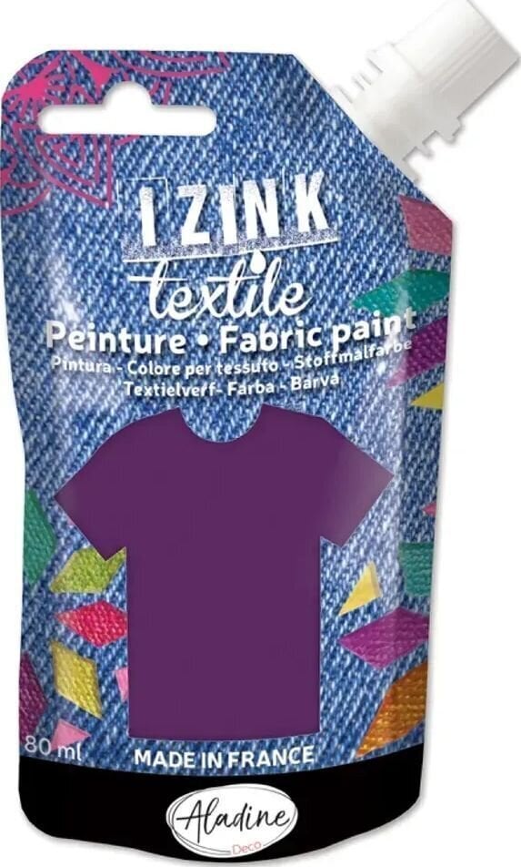 Barva za tekstil Aladine Izink Barva za tkanine Purple 80 ml