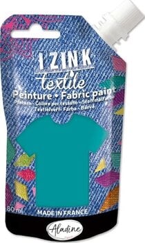 Barva za tekstil Aladine Izink Barva za tkanine Turquoise 80 ml - 1