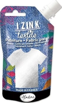 Culaore textilă Aladine Izink Vopsea de material Silver 80 ml - 1