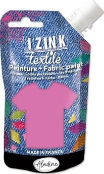 Barva za tekstil Aladine Izink Barva za tkanine Light Pink 80 ml - 1