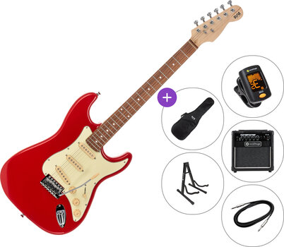 Gitara elektryczna PSD Guitars STC-100 SET Red Gitara elektryczna - 1