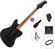 PSD Guitars JM-100M SET Matte Black E-Gitarre