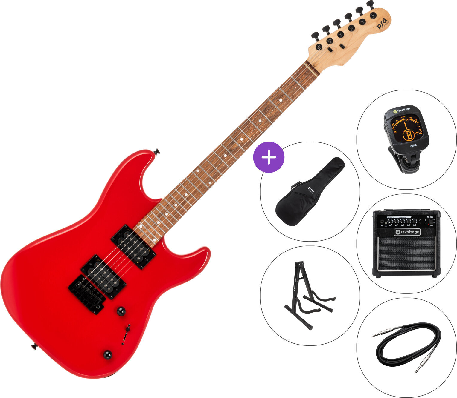 Gitara elektryczna PSD Guitars SPS-100 SET Red Gitara elektryczna