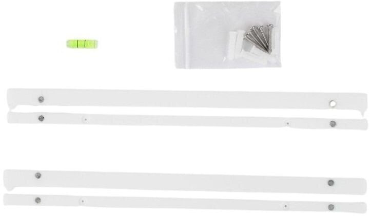 Seinale paigaldatud vinüülplaatide hoidja Muziker MUZR65GWhite Seinale paigaldatud vinüülplaatide hoidja White