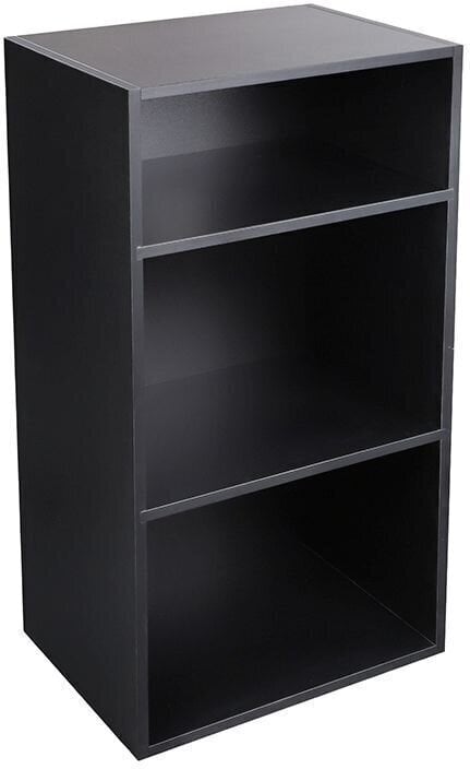 Kutija za LP ploče Muziker 4 layer Turntable player&Vinyl record albums storage rack Kutija za LP ploče Black