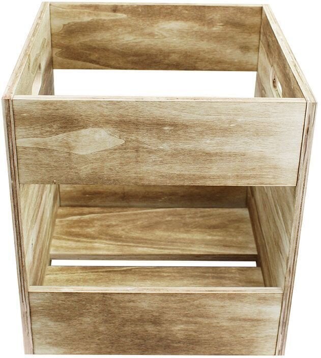 Vinilinių plokštelių dėžutė Muziker Self-Assembly Plywood Record Storage Case MUZR39A (B-Stock) #990530