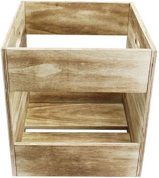 Vinilinių plokštelių dėžutė Muziker Self-Assembly Plywood Record Storage Case MUZR39A (B-Stock) #990530 - 1