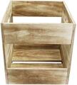 Muziker Self-Assembly Plywood Record Storage Case Doboz LP lemezekhez Natural