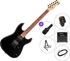 Electric guitar PSD Guitars SPS-100 SET Black Electric guitar