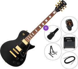 Electric guitar PSD Guitars LSP-100 SET Black Electric guitar