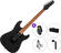 PSD Guitars SPS-100M SET 2 Matte Black Gitara elektryczna